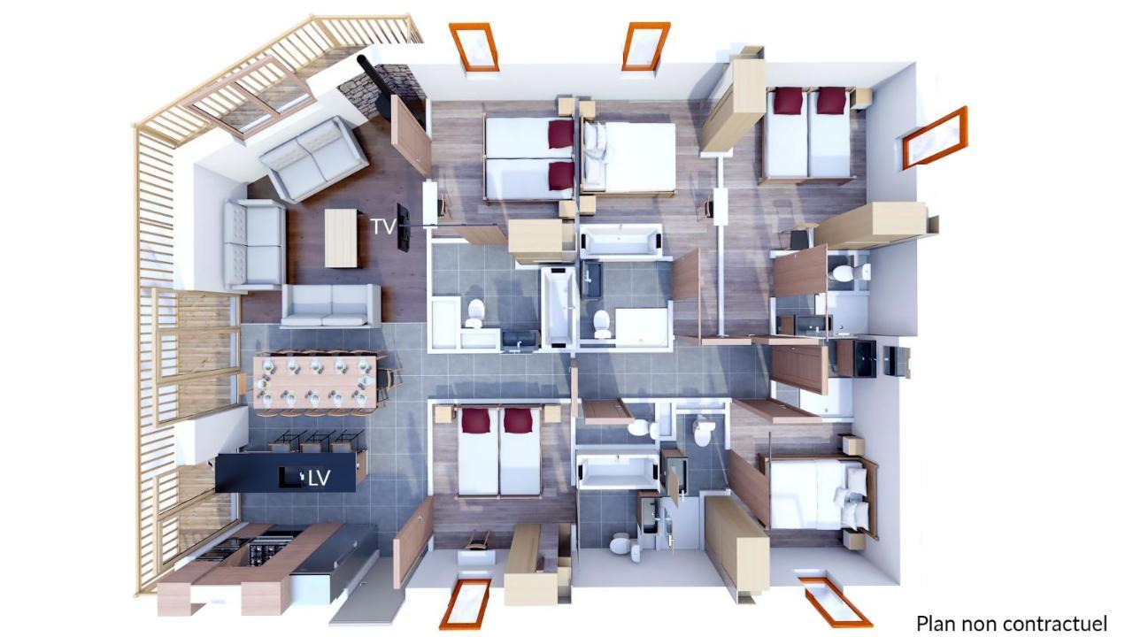 Les Balcons Platinium Val Cenis Apartamento Lanslevillard Exterior foto